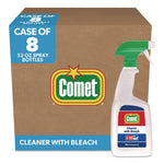 Cleaner with Bleach, 32 oz Bottles, 8 Bottles and 2 Trigger Sprayers/Carton