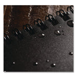 All-Weather Wire-O Notepad, Universal: Narrow Rule and Quadrille Rule, Black Cover, 50 White 4 x 6 Sheets