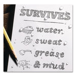 All-Weather Wire-O Notebook, 1-Subject, Universal: Narrow Rule and Quadrille Rule, Black Cover, (32) 7 x 4.63 Sheets