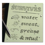 All-Weather Wire-O Notebook, 1-Subject, Universal: Narrow Rule and Quadrille Rule, Dark Green Cover, (32) 7 x 4.63 Sheets