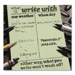 All-Weather Wire-O Notebook, 1-Subject, Universal: Narrow Rule and Quadrille Rule, Dark Green Cover, (32) 7 x 4.63 Sheets