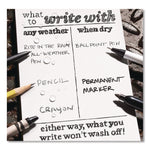 All-Weather Wire-O Notepad, Universal: Narrow Rule and Quadrille Rule, Black Cover, 50 White 3 x 5 Sheets
