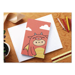 Smoko Tayto Dragon Layflat Notebook, 1-Subject, Medium/College Rule, Orange/Yellow/White Cover, (72) 8 x 5 Sheets