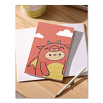 Smoko Tayto Dragon Layflat Notebook, 1-Subject, Medium/College Rule, Orange/Yellow/White Cover, (72) 8 x 5 Sheets
