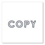 Pre-Inked Message Stamp, Copy, 1.63" X 0.38", Blue Ink