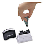 Pre-Inked Message Stamp, Copy, 1.63" X 0.38", Blue Ink