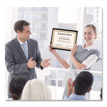 Foil Border Certificates, 8.5 X 11, Ivory/gold With Gold Braided Border, 15/pack