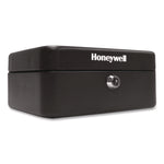 Cash Management Box, Removable Cash Tray, 7.9 X 6.5 X 3.5, Steel, Black