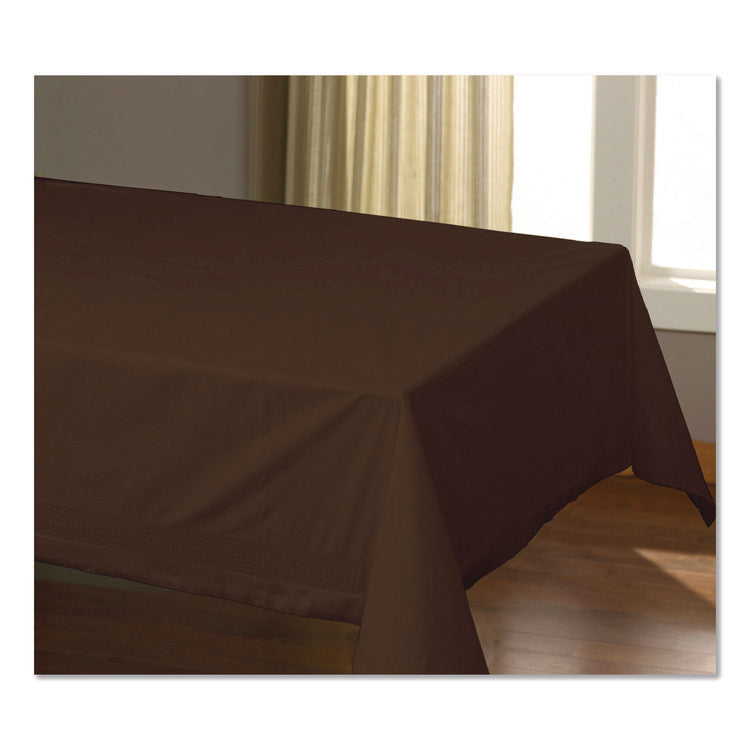Cellutex Table Covers, 54" x 108", Chocolate Brown, 25/Carton