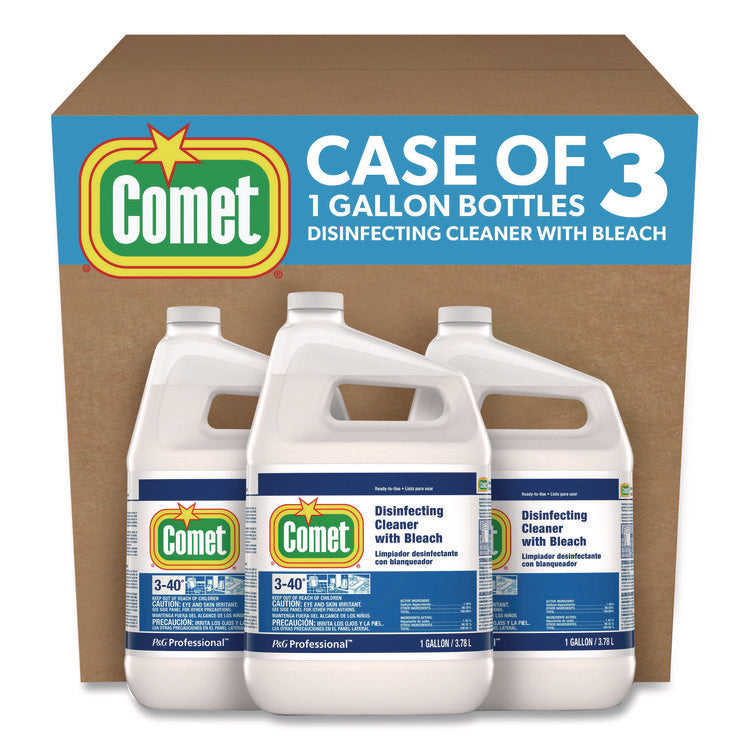 Disinfecting Cleaner W/bleach, 1 Gal Bottle, 3/carton