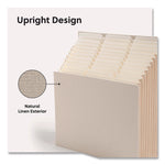 Stadium File, 10.5" Expansion, 12 Sections, 1/3-Cut Tabs, Letter Size, Beige
