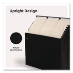 Stadium File, 10.5" Expansion, 12 Sections, 1/3-Cut Tabs, Letter Size, Charcoal