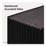 Stadium File, 10.5" Expansion, 12 Sections, 1/3-Cut Tabs, Letter Size, Charcoal