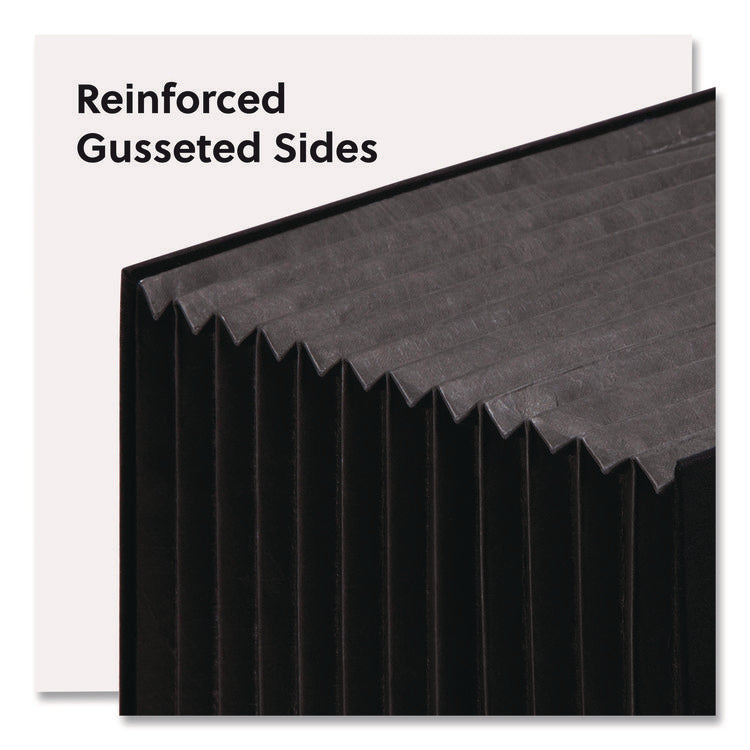 Stadium File, 10.5" Expansion, 12 Sections, 1/3-Cut Tabs, Letter Size, Charcoal