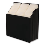 Stadium File, 10.5" Expansion, 12 Sections, 1/3-Cut Tabs, Letter Size, Charcoal