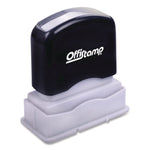 Pre-Inked Message Stamp With Blank Date Box, Received, 1.63" X 0.38", Red Ink