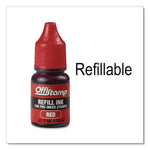 Pre-Inked Message Stamp With Blank Date Box, Received, 1.63" X 0.38", Red Ink