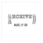 Traditional Message Dater, 5 Years, Received, 1.63" X 0.88"