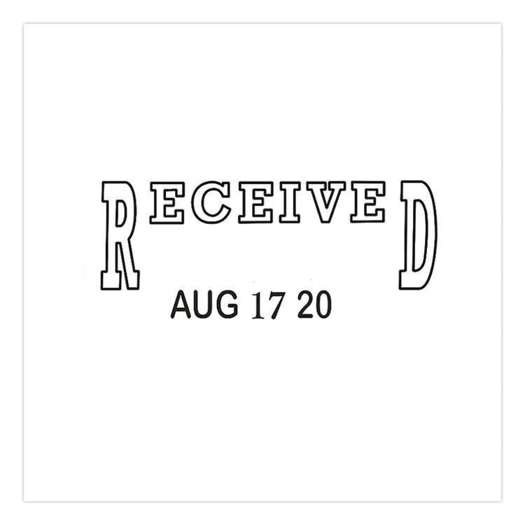 Traditional Message Dater, 5 Years, Received, 1.63" X 0.88"