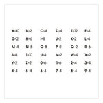 Peel-and-Stick Letters, Numbers and Symbols, 1" Tall, Black Characters, White Background, 256 Pieces