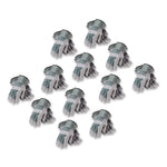 Bronze Series Leather/Fabric Work Gloves, Gunn Cut, Wing Thumb, Large (Size 9), Gray/Green, 12 Pairs