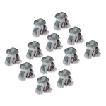 Bronze Series Leather/Fabric Work Gloves, Gunn Cut, Wing Thumb, Small (Size 7), Gray/Green, 12 Pairs