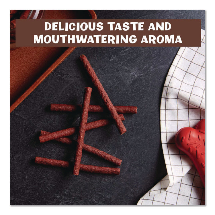 Original Beef Flavor Dog Snack Sticks, 8 oz Pouch, 8/Carton