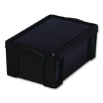 9.51 Qt. Latch Lid Storage Tote, 15.55" x 10.04" x 6.1", Solid Black