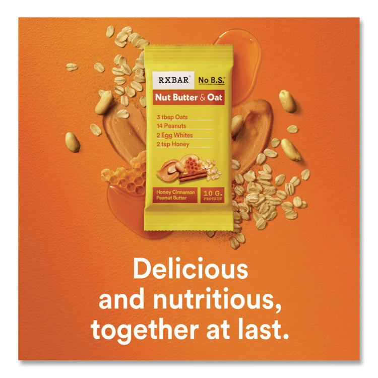Gluten-Free Honey Cinnamon Peanut Butter Protein Bar, 1.9 oz Bar, 12/Box