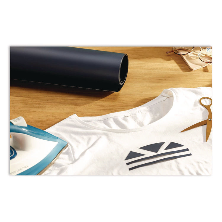 Smart Iron-On Material for Fabric, 5.5 x 24, Black