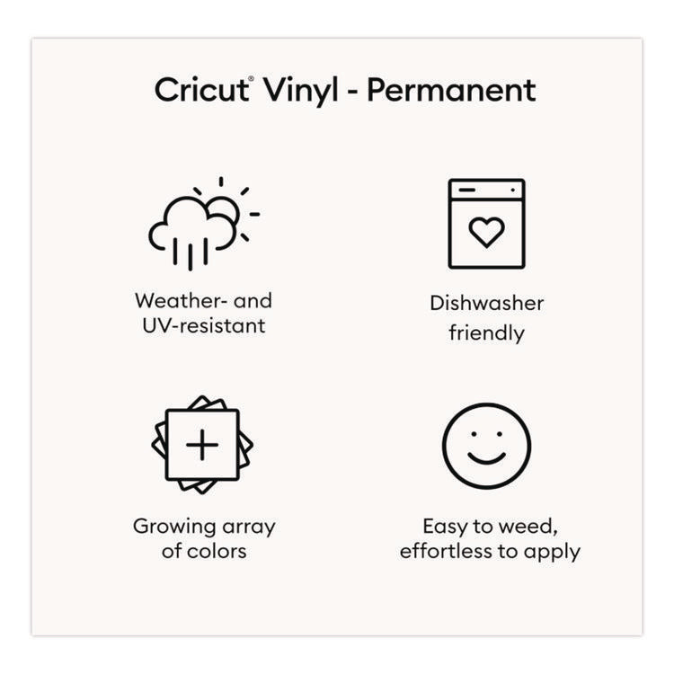 Premium Permanent Vinyl, 12 x 48, White