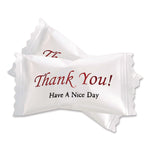 Thank You Have a Nice Day Mints, White Buttermint, Individually Wrapped, 1,000/Carton