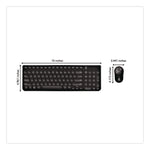 Pro Wireless Keyboard and Optical Mouse Combo, 2.4 GHz Frequency, Black