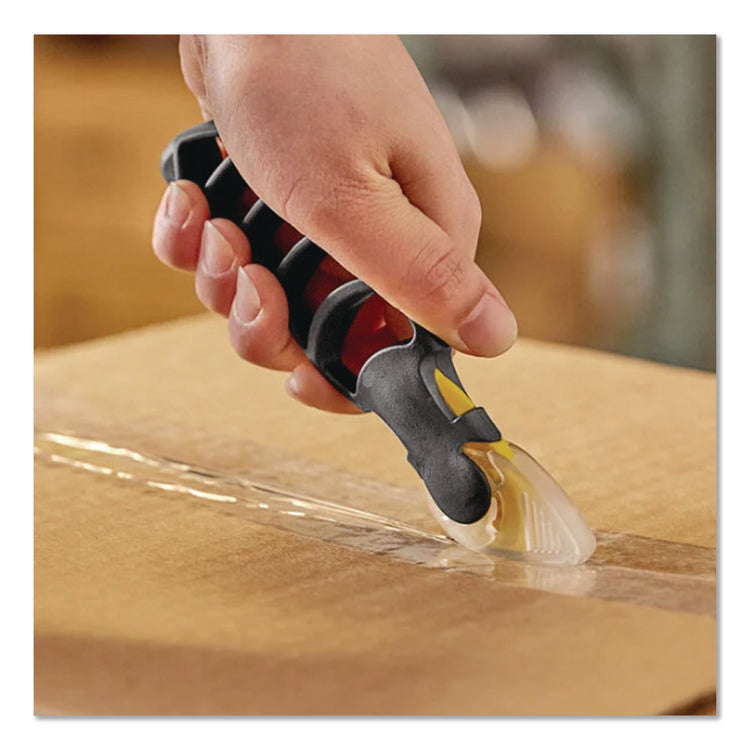 X-Trasafe Cartridge Knife Kit, Four Assembled Knives, 8 Replacement Blade Cartridges, Yellow