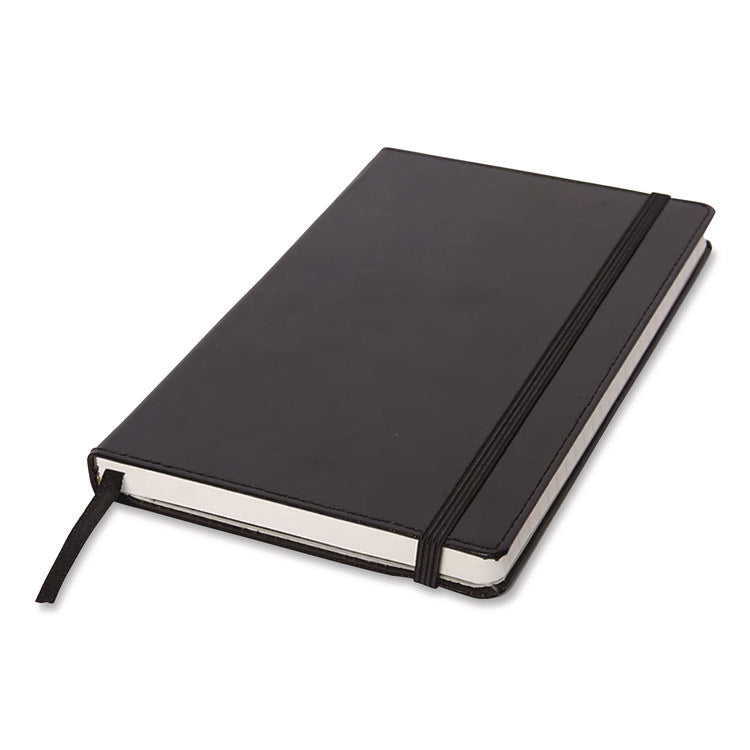 Bonded Leather Journal, 1-Subject, Narrow Rule, Black Cover, (240) 8.25 x 5 Sheets