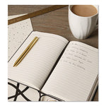 Bonded Leather Journal, 1-Subject, Narrow Rule, Black Cover, (240) 8.25 x 5 Sheets