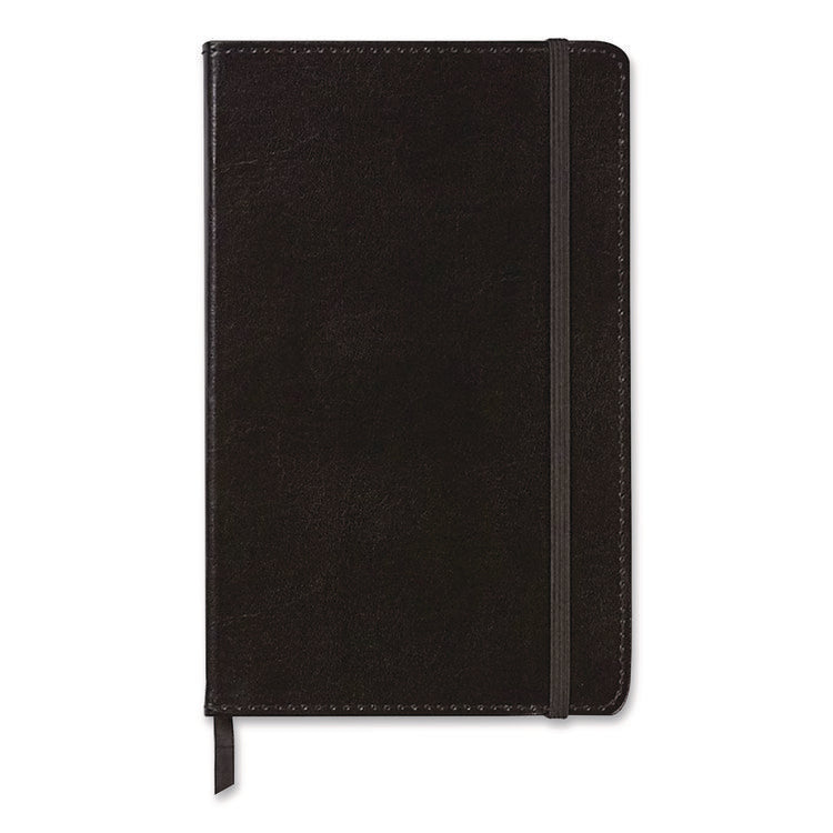Bonded Leather Journal, 1-Subject, Narrow Rule, Black Cover, (240) 8.25 x 5 Sheets