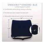Sitback Standard Lumbar Back Support , 13 X 14, Blue