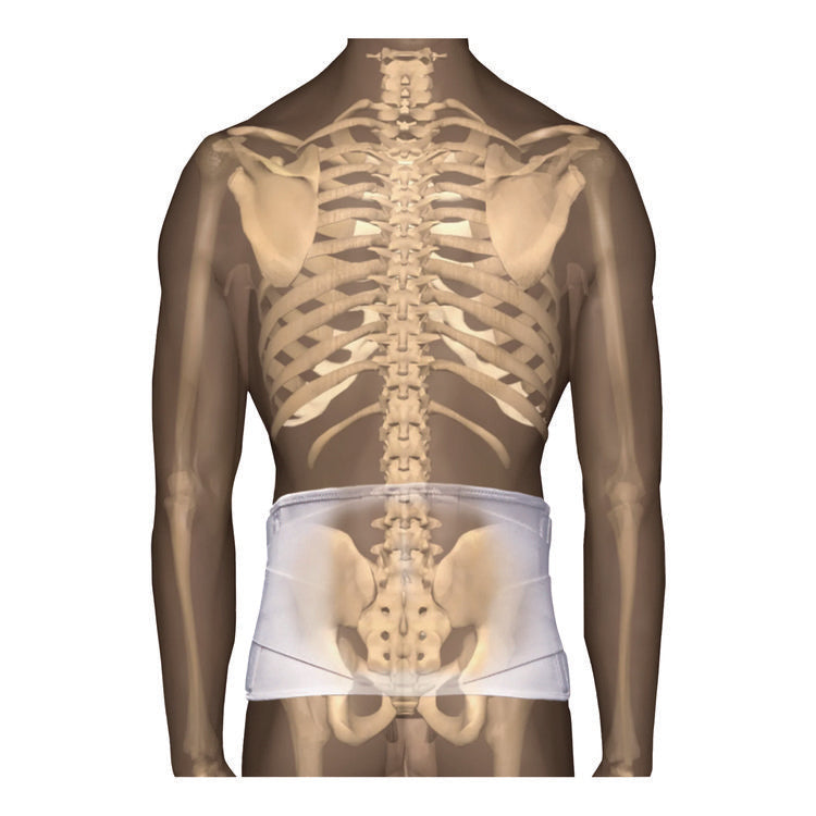 Corfit System Lumbosacral Spinal Back Support, X-Large, 40" To 52" Waist, White
