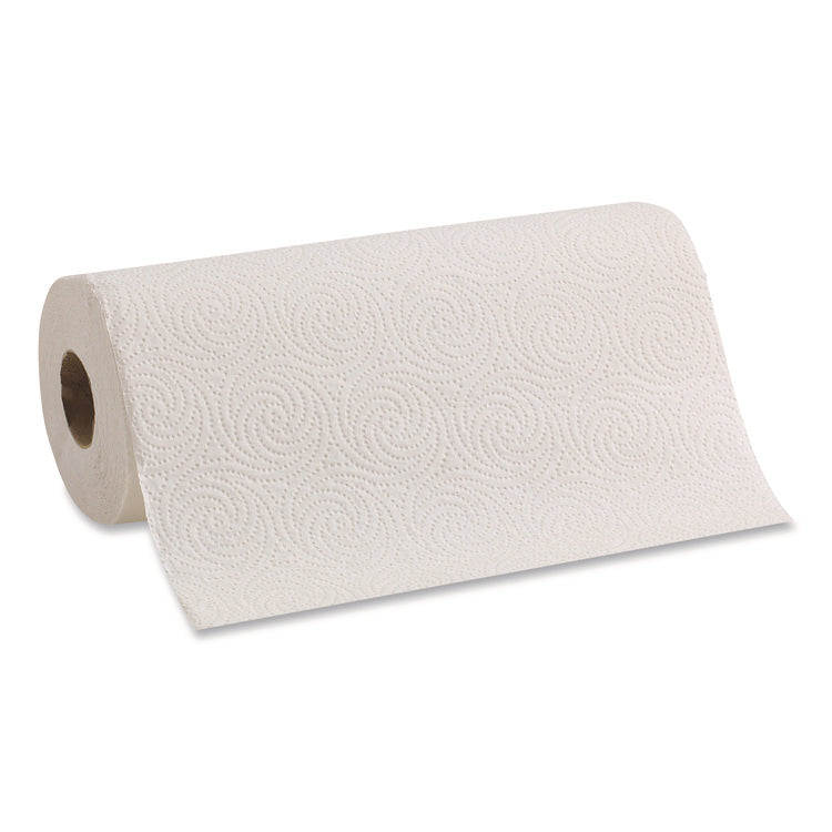 Pacific Blue Select Two-Ply Perforated Paper Kitchen Roll Towels, 2-Ply, 11 x 8.88, White, 100/Roll