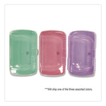 Pencil Case, 2 Compartments, 9.13" x 5.7" x 2.5", Randomly Assorted Color