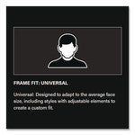 Zenon Z-Lyte Safety Glasses, Scratch-Resistant, Clear Plastic Frame, Clear Polycarbonate Lens