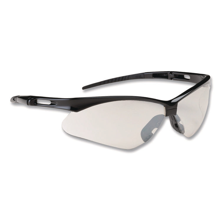 Anser Optical Safety Glasses, Scratch-Resistant, Clear Lens, Black Frame