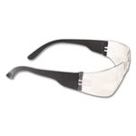 Zenon Z12 Rimless Indoor/Outdoor Optical Eyewear, Scratch-Resistant, Black Plastic Frame, Clear Polycarbonate Lens