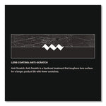 Adversary Optical Safety Glasses, Scratch-Resistant, Light Blue Lens, Black Frame