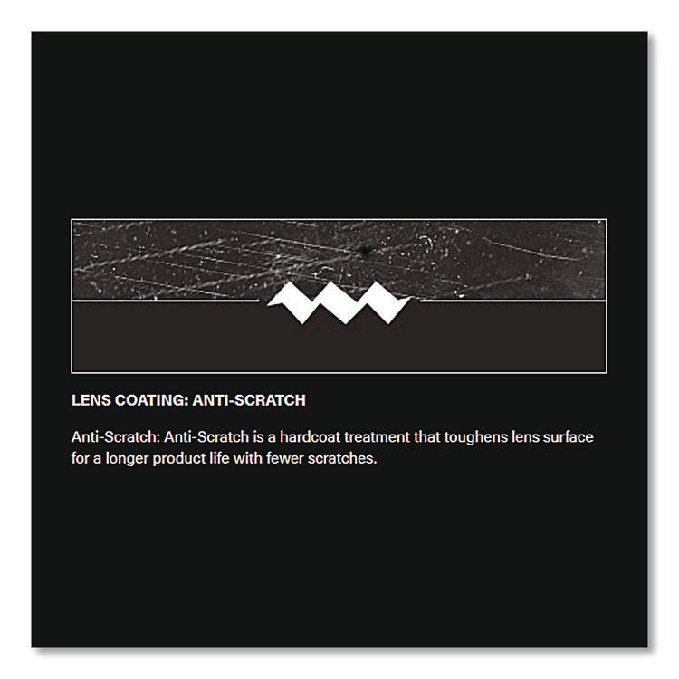 Adversary Optical Safety Glasses, Scratch-Resistant, Light Blue Lens, Black Frame