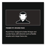 Adversary Optical Safety Glasses, Scratch-Resistant, Light Blue Lens, Black Frame