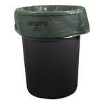 Eco Blend Max Can Liners, 60 gal, 0.8 Mil, 38" x 58", Green, 20 Bags/Roll, 5 Rolls/Carton