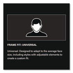 The Scout OTG Rimless Safety Glasses, Clear Plastic Frame, Clear Polycarbonate Lens