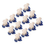 Seamless Knit Cotton/Polyester Gloves, EN388: 2011, X-Large, Natural/Blue, 12 Pairs